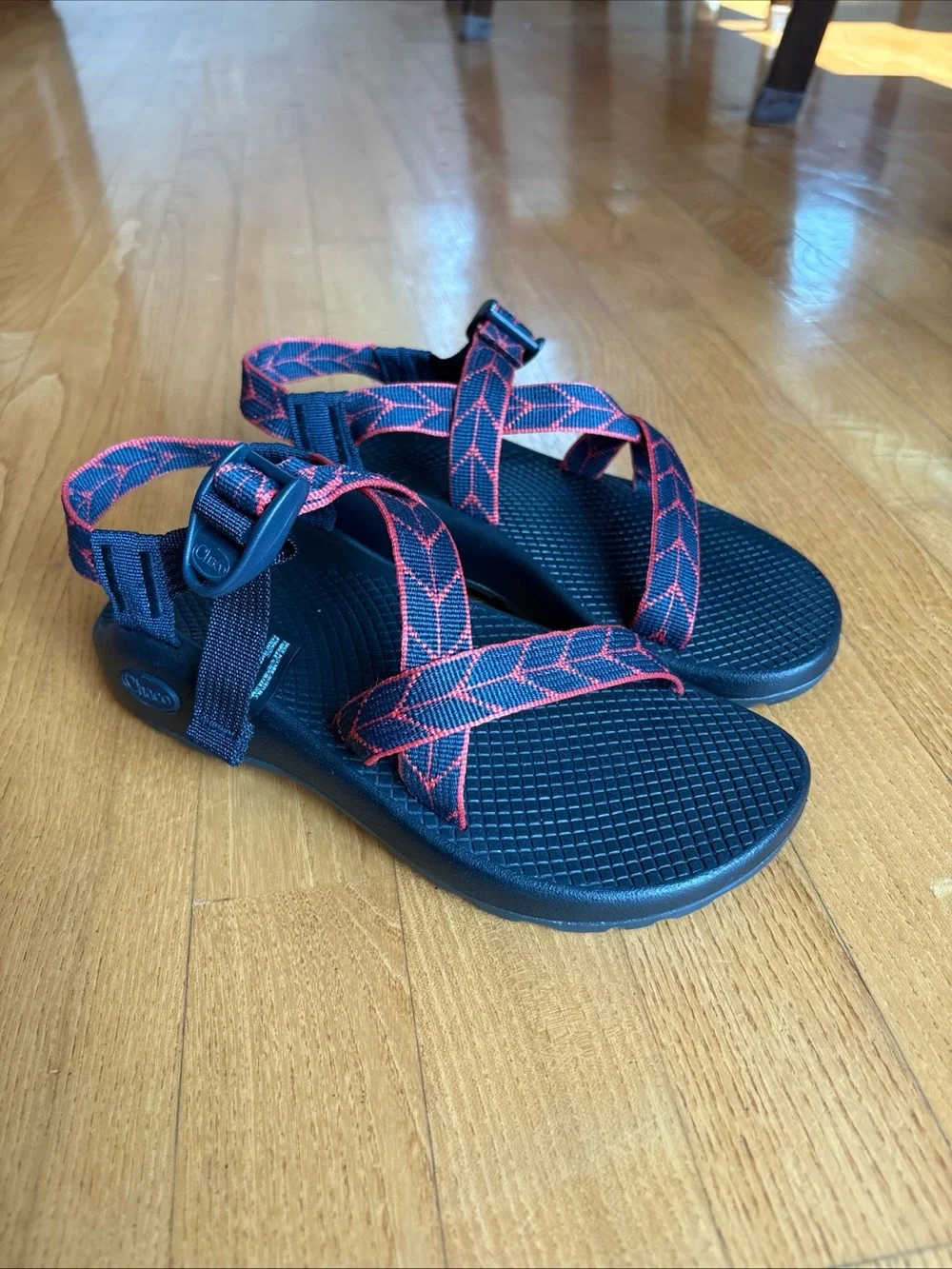Chaco Z/1 Classic Sandals Blue Red Geometric Verdure Eclipse colorway Womens 6